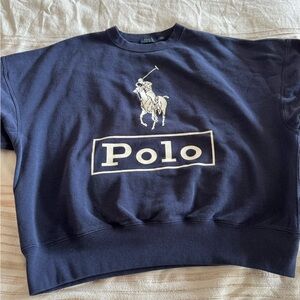 Polo cropped sweatshirt